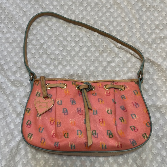 Dooney & Bourke Pink Rainbow Zipper Vintage Purse - Picture 16 of 16